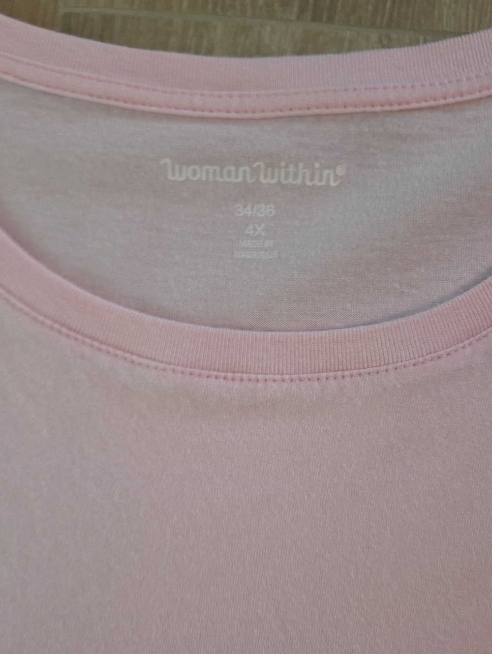 Woman Within Pink Top